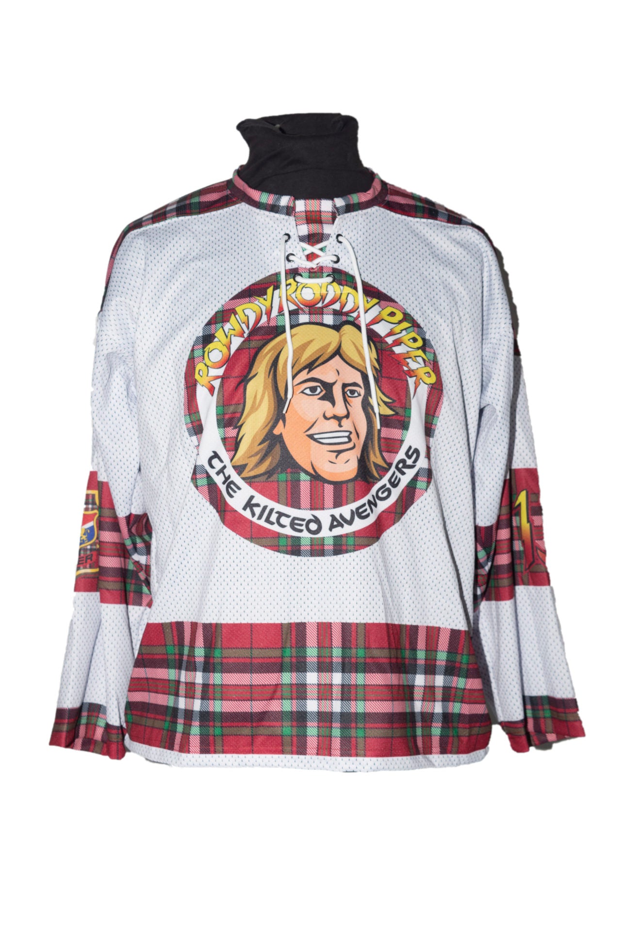 Rowdy Roddy Piper The Kilted Avengers Away Jersey - White