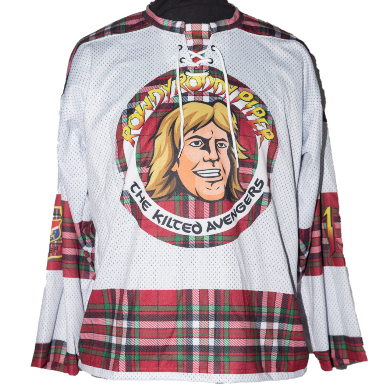 Rowdy Roddy Piper The Kilted Avengers Away Jersey - White